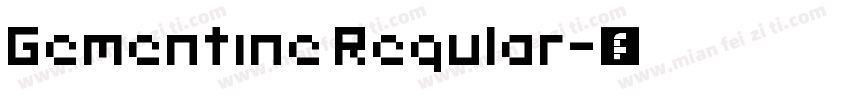 Gementine Regular字体转换